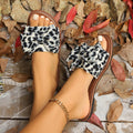 new women's flat casual sandals & slippers - plus size bow detail - sandals 40-43