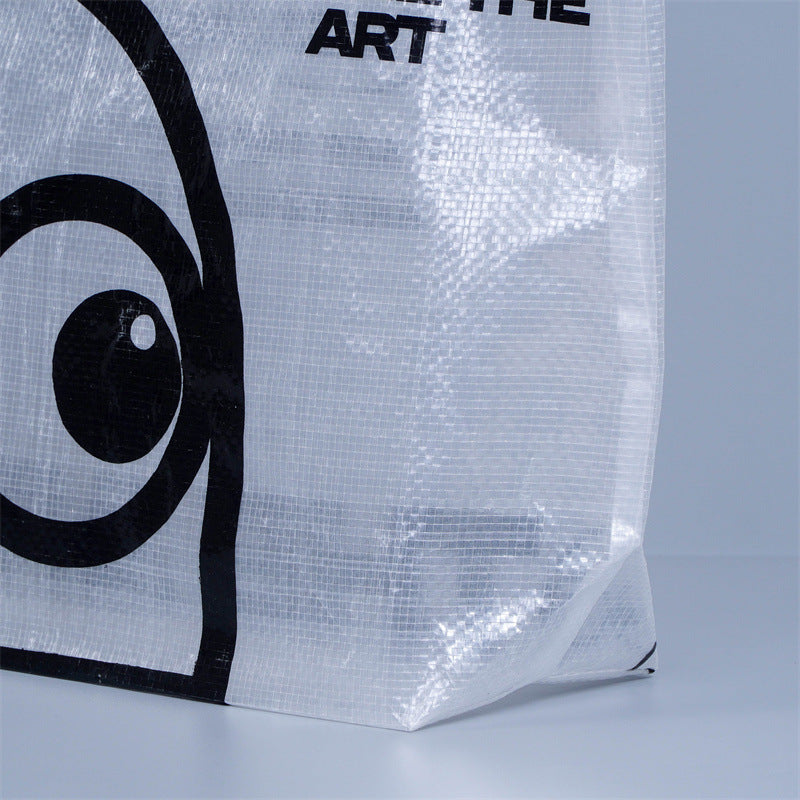 Size Transparent woven tote bag Wholesale clothes activities Eco-friendly shopping gifts Snakeskin bags Make logo