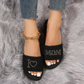 plus size wedge slippers for women 2024 new style export one-piece sandals open slippers mother's day gift wholesale