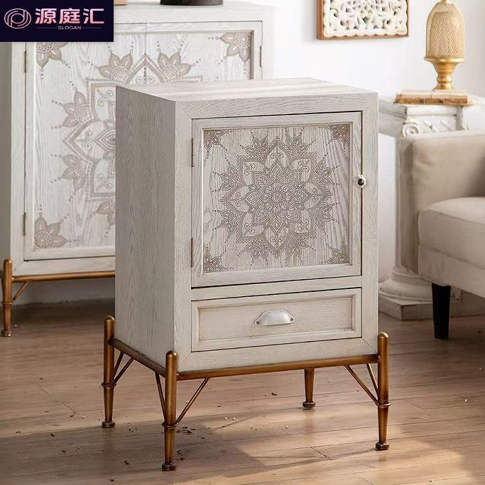 American sideboard retro entrance cabinet classy storage cabinet frenchaccessible luxury solid wood shoe cabinet sofa small cabinet