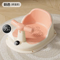 [enlarged] crown bath chair - pink (temperature sensing model) [dual-purpose/learning chair/bath stool]