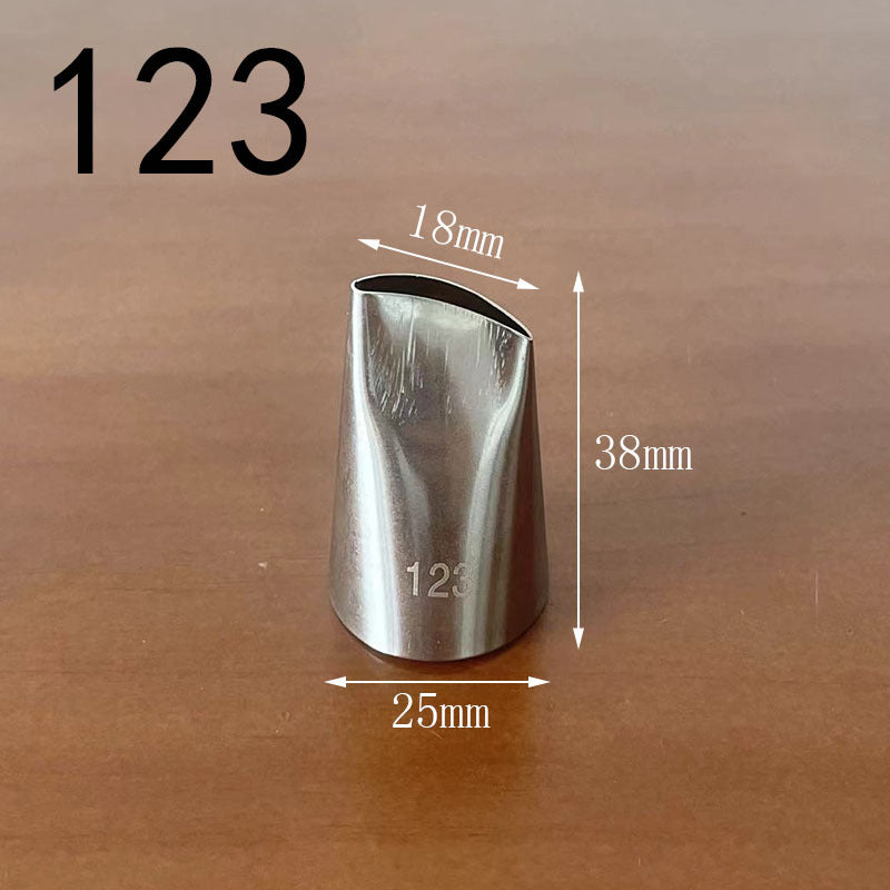 Medium decorating nozzle 1m#2d# seamless 304 stainless steel cream cake baking decorating tool in stock wholesale