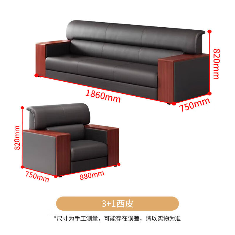 Saint li office sofa - executive office, reception, and meeting area - minimalist business sofa set