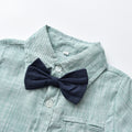 Kids suitsuit boys first birthday dress baby bamboo fiber cotton shirt flower girl host autumn british
