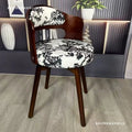 Solid wood rotating desk chair - light luxury makeup computer stool - dining chair - retro children's study bedroom furniture