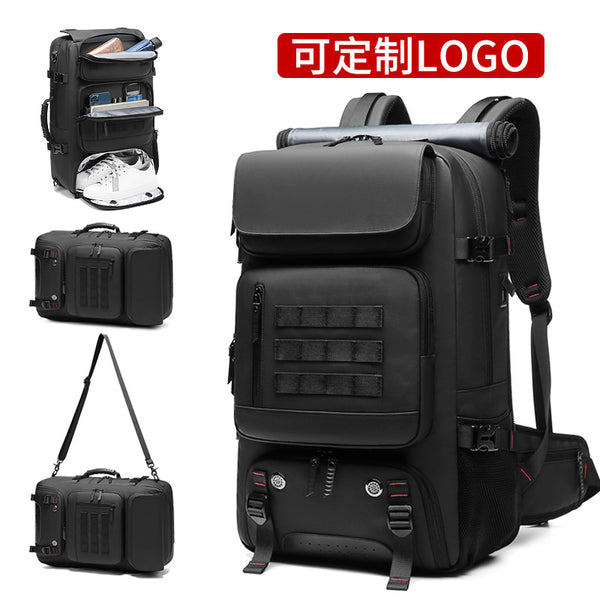 Men's backpack Large capacity outdoor hiking short-distance hand-held travel bag Business trip Multifunctional computer bag Men's backpack