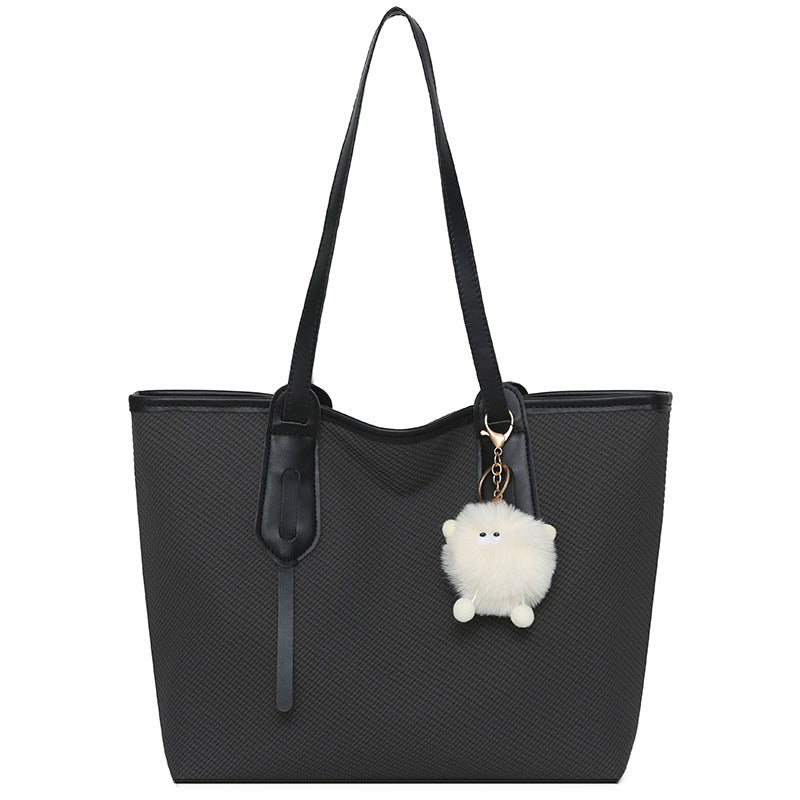 Women's tote bag 2026 new large capacity commuter bag school shoulder bag fashionable versatile handbag women's bag