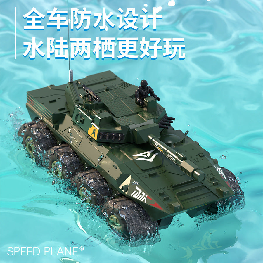 new arrival full-scale 2.4g off-road climbing car amphibious waterproof eight-wheel eight-drive rc remote control car toy