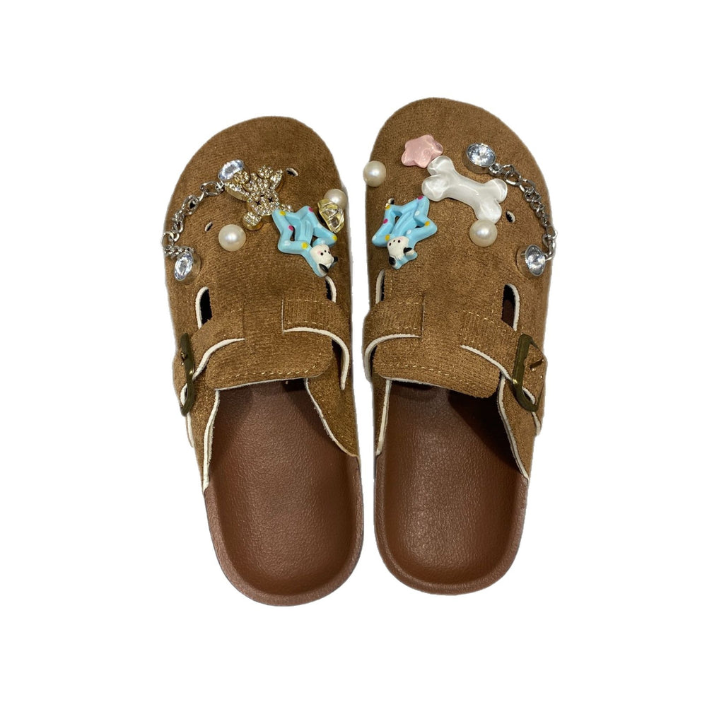 Birkenstock indoor half slippers outdoor wear 2025 new men's and women's slippers casual fashion flat sandals wholesale