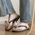 Cartoon cute flip-flops women's summer outdoor wear soft sole fashion 2024 new versatile popular instagram sandals