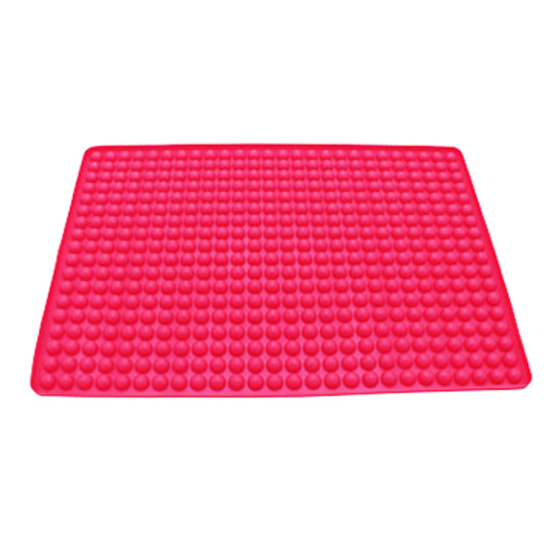 221 holes 1.5CM small ball drain picnic grill mat silicone biscuit mold silicone placemat baking pan