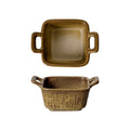 Retro ceramic for home small dipping dish japanese style double-ear side dish restaurant dessert pastry dish ceramic dish flavor dish