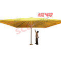 Large electric square sunshade umbrella for scenic area kindergartens, restaurants, attractions, and schools - outdoor sun protection