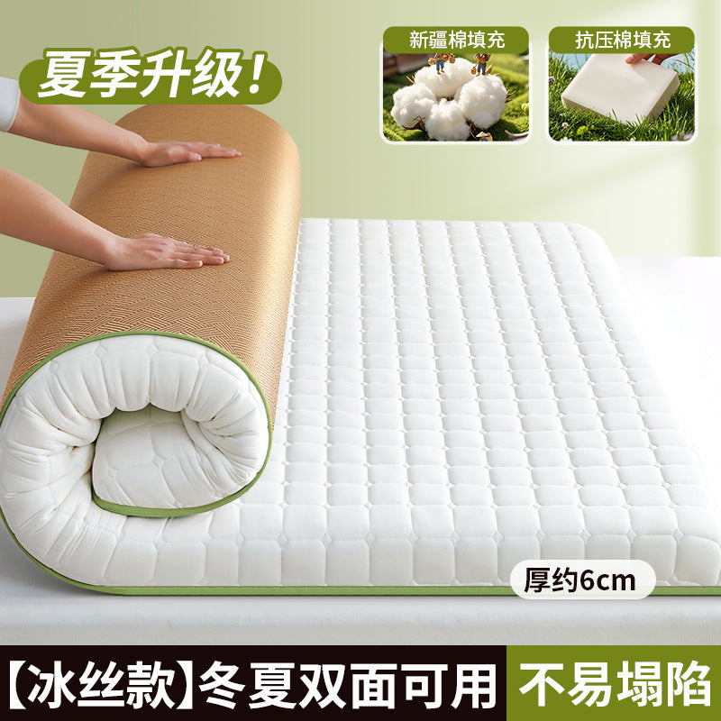 new all-cotton mattress protector - perfect for b&bs, soft mattresses, home bedrooms, dorms, students, and single apartments