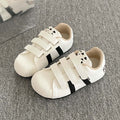 Embroidered versatile white sneakers for women, 2026 new spring/autumn collection, velcro closure german army trainers, chunky clogs