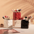 Heart-shaped ceramic fruit fork set - exquisite afternoon tea, hotel & restaurant decor, high-value fruit picks with storage jar - wholesale