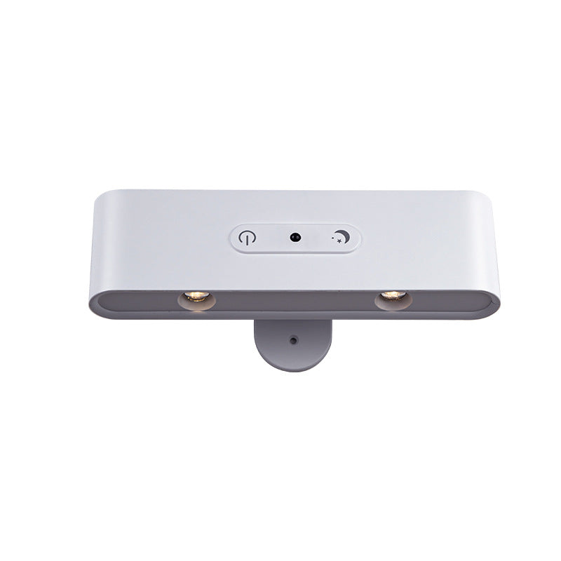 Rechargeable spotlight - no wiring, no drilling, magnetic bedside reading light, wireless remote control, sensor light, bedroom ambiance table lamp
