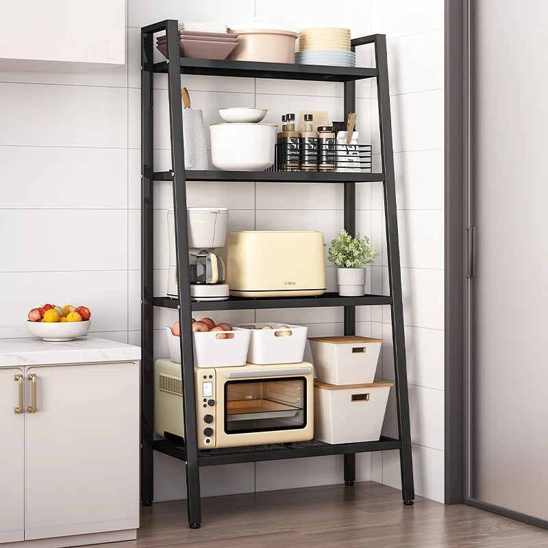 Shelf Floor-to-ceiling living room trapezoidal storage rack Home convenient storage rack Simple and simple balcony Nordic finishing rack
