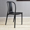 Scandinaviancasual plastic dining chair popular back chair thickened stackable for home restaurant hotel milk tea shop chair