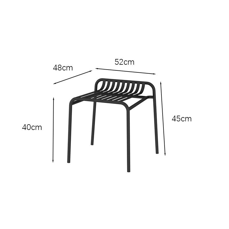 Simple wrought iron open-air table and chair combination balcony courtyard outdoor garden coffee shop milk tea shop outside leisure tables and chairs