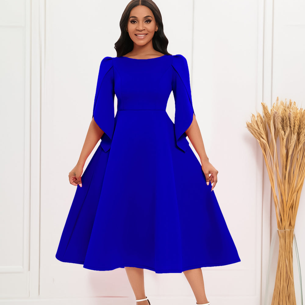 D413 women's foreign trade autumn  new arrival: elegant and stylish evening gown, maxi dress, african dress