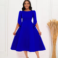 D413 women's foreign trade autumn  new arrival: elegant and stylish evening gown, maxi dress, african dress