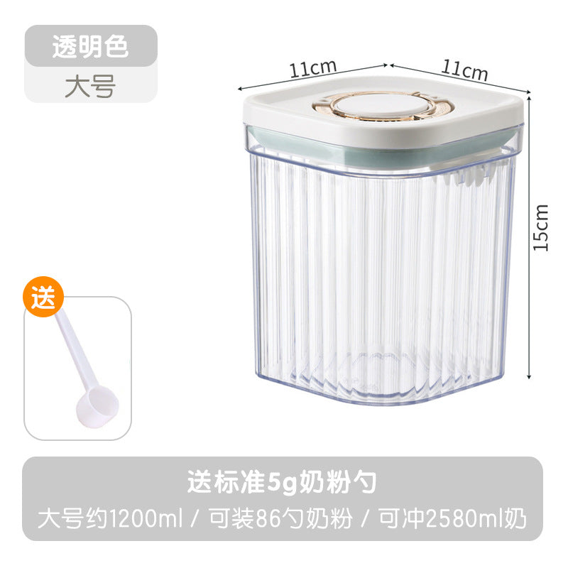 Press the milk powder can, rice flour box, sealed can, light-proof and moisture-proof milk powder box, portable outing packaging box, rice flour storage can