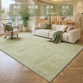 Small fresh green living room carpet cream style square no-wash and wipeable sofa coffee table blanket classy bedroom floor mat