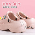 2025 new platform clogs for women - closed toe, non-slip, odor-resistant, comfortable summer fashion slides for outdoor wear