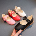 Girls' black leather shoes, children's performance shoes, white student single shoes, etiquette flower girl shoes, school shoes, tendon soft sole
