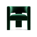 Creative single sofa light luxury minimalist modern ins living room leisure chair orange fabric reception armchair