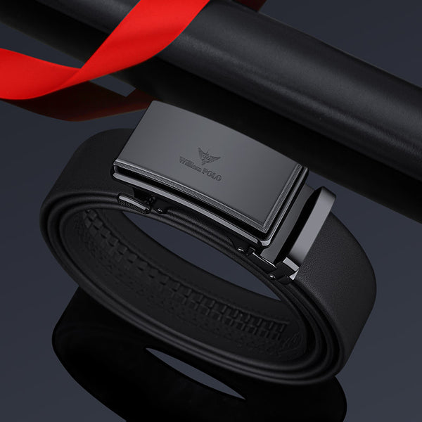Emperor Paul Belt Men's Leather Automatic Buckle Belt Business Versatile Cowhide Youth Men's Belt Wholesale