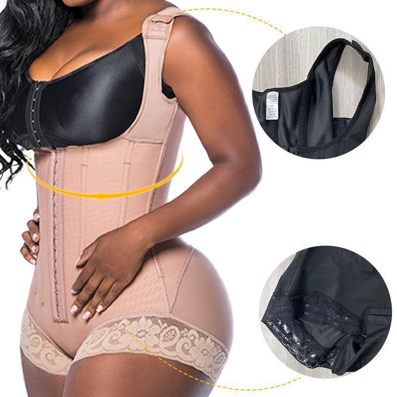 9-bone cross-border bodyshaperfashion waist lifting and hip tightening tummy control body shaping one-piece body shaping garment for women