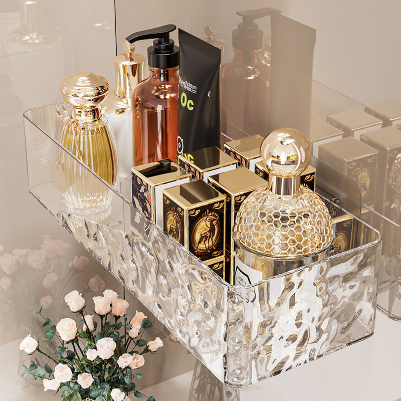 Bathroom storage rack - no drilling required, wall-mounted organizer for toilet, sink, and vanity - cosmetics and wall-mounted storage