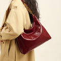 High-end tote bag, large capacity women's bag, 2025 new style shoulder bag, underarm bag, red wedding bag, bridal bag