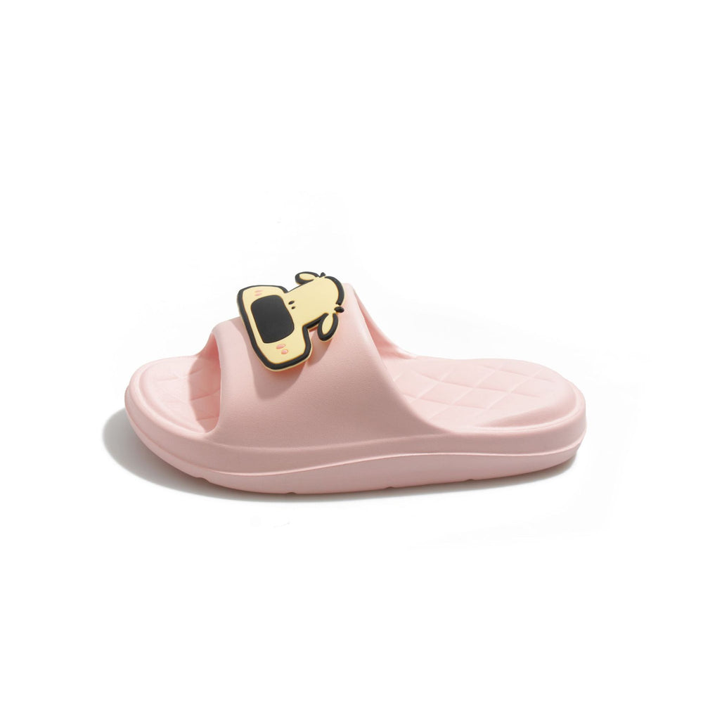 New arrivalcute cartoon dog poop feeling eva sandals thick soft bottom couple flip-flops all year roundoutwear slippers