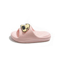 New arrivalcute cartoon dog poop feeling eva sandals thick soft bottom couple flip-flops all year roundoutwear slippers
