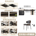 【premium three-hole fixed】solid wood island table + 4 eames chairs set