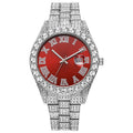 2025 hot-selling export watch: european and american men's personalized hip-hop feng shui ghost roman numeral diamond-inlaid quartz watch for men