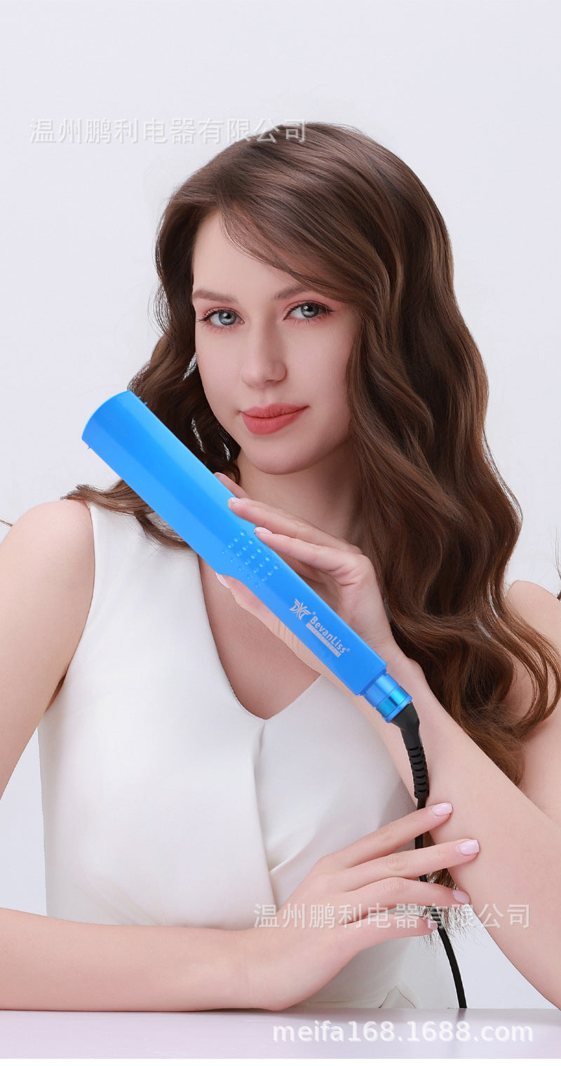 hair iron splint blue straight hair negative ion temperature adjustment american standard hair straightener export straight curling dual-purpose hair straightener