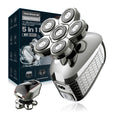 8w six-blade hair clipper & shaver for men - electric multifunctional razor, washable, wet & dry use