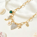 Wholesale heart necklaces: european & american cross-border fashion jewelry, unique & affordable luxury, high-end floral gemstone accessories, choker necklaces