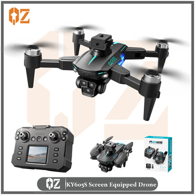 Ky605s drone - brushless motor, hd aerial photography, long-endurance quadcopter with screen, remote control aircraft toy