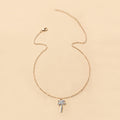 Rhinestone necklace wholesale fashion popular jewelry luxury inlaid gemstone coconut tree pendant women's easiest for match alloy necklace