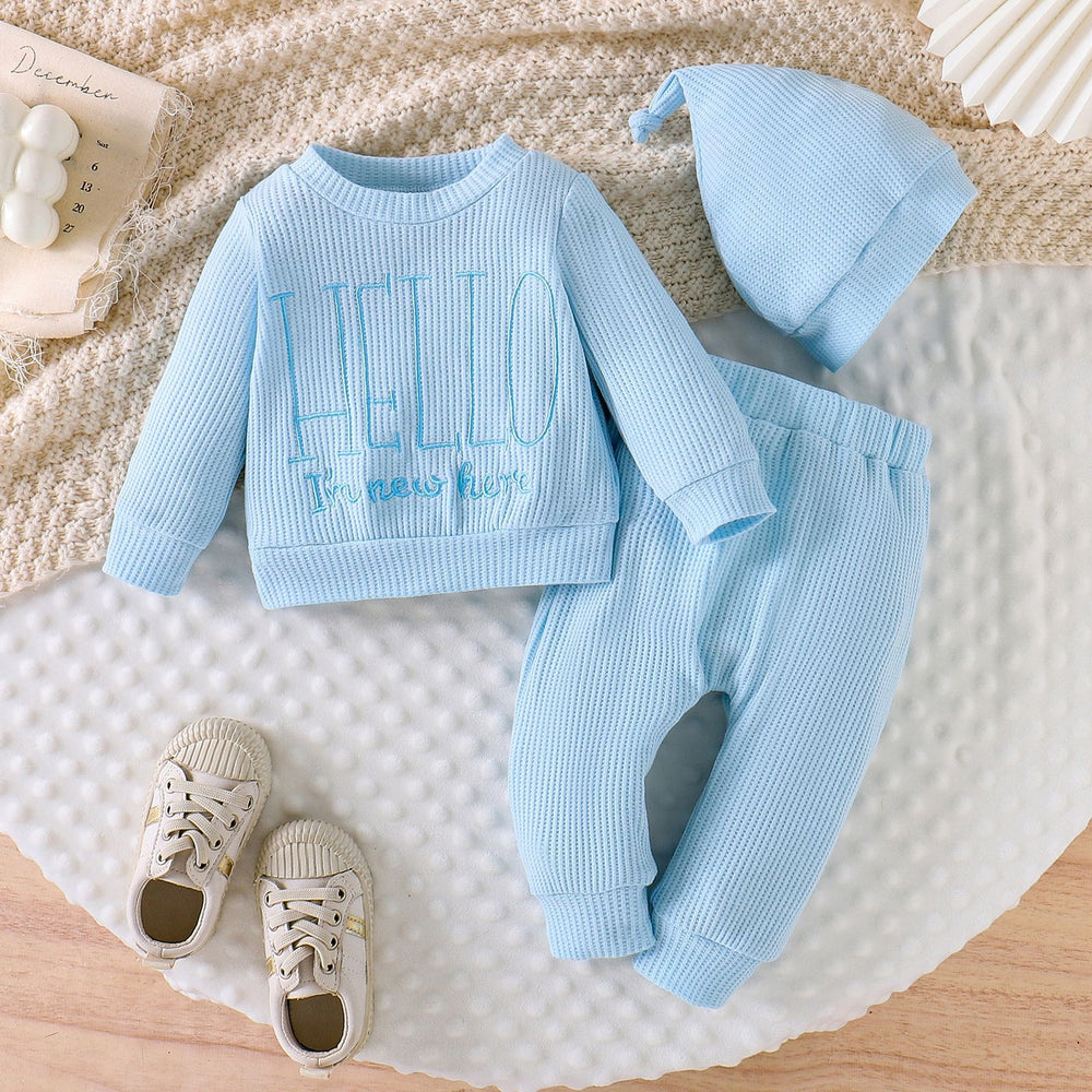 Children's clothing shein cross-border girl suit helloletterlong sleeves jumpsuit