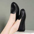【100% soft leather】comfortable leather shoes for women - soft upper & sole, anti-slip, flat shoes for seniors & middle-aged women