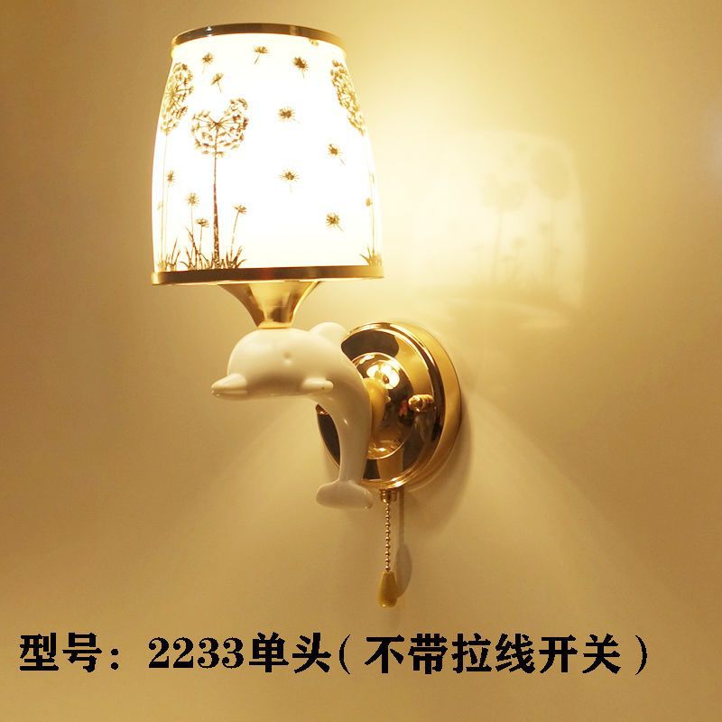 European style wall lamp - bedroom bedside light, modern minimalist aisle light, creative hotel living room corridor wall lamp, stairway light