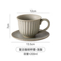 Japanese retro creative stoneware coffee ceramic mug - hand brew, vintage style, milk coffee, afternoon tea, office tea cup