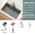 Kitchen sink large single slot honeycomb thickenedsus304 stainless steel for home vegetable basin dishwashing sink countertop middle and lower basin