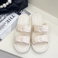 Women's slippers - fairy style, new summer 2024 collection, fashionable, elegant, versatile, flat, one-strap, beach sandals